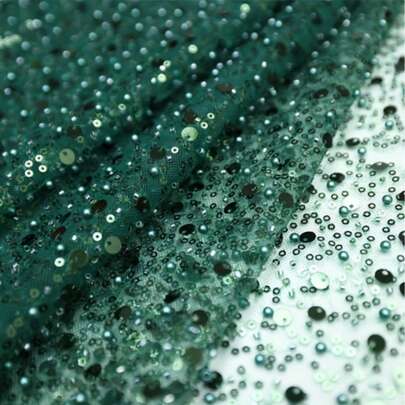 Vải ren châu Phi mới nhất dành cho váy cưới của phụ nữ Nigeria năm 2026, chất lượng cao, vải ren tulle đính ngọc trai kiểu Pháp.