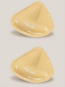 1 Pair Double-Sided Self-Adhesive Bra Pads, Super Lifting & Gathering Swimsuit/Sports Bra Invisible Thick Waterproof Reusable Bra Inserts - Khaki - View 14