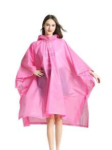 Reusable Adult Raincoat, Thickened Waterproof Raincoat, Unisex Hooded Raincoat, Waterproof Windproof Quick-Drying Breathable, Travel Essential, Women's Raincoat, Lightweight Rain Poncho, Student Supplies, Drawstring Hooded Raincoat, Unisex, Suitable For Cycling, Hiking, Fishing, Mountain Climbing And Other Outdoor Activities - Multicolor - View 11