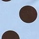 Nền màu xanh nhạt với những chấm nâu lớn.