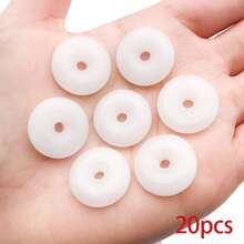 20个圆形玻璃和平扣吊坠，祝福扣挂件，适用于DIY项链、手链、耳环等首饰制作工艺品，尺寸：8/10/12/15/18/20/22/25毫米 - 彩色 - 查看 21