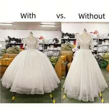 1 khung 4 dây + 2 lớp vải tuyn sang trọng, váy lót phồng cỡ lớn có thể điều chỉnh tạo độ phồng bồng bềnh như mây cho váy cưới và váy dạ hội, dài đến sàn. - nhiều màu - Xem 4