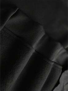 New Men's Fleece Hoodie With Drawstring And Front And Back Print For Autumn And Winter, Machine Washable And Dry Cleanable, Popular Patterns - Simple, Classic, Modern And Fashionable Hoodie - Negro - Ver 3