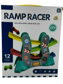 Brinquedo Pista de Carrinho Infantil com 4 Carros Ramp Racer Colorido Educativo - Multicolorido - Visão 6