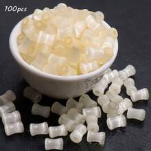 6x4毫米穿珠猫眼竹节玻璃珠，手工DIY串珠手链项链配件散珠 - 彩色 - 查看 14