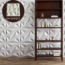 10 miếng dán tường họa tiết gạch 3D, decal dán tường PVC chống thấm nước màu trắng mờ tự dính, dễ lau chùi, thích hợp cho nhà bếp, phòng khách, phòng tắm, hành lang. - A-30x30cm - Xem 9