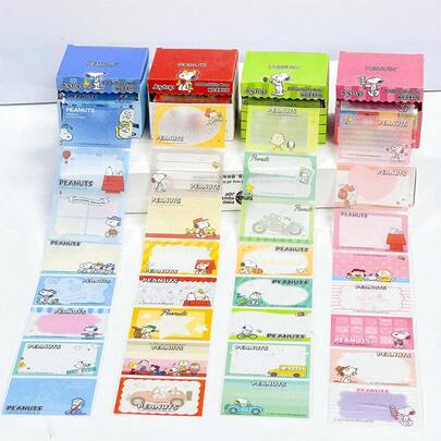 SNOOPY Bộ 1 nhãn dán hình chú chó hoạt hình dễ thương - Nhãn dán tiện dụng hình nhân vật chó Kawaii, bề mặt bóng và nhiều màu sắc khác nhau, thích hợp làm quà tặng sinh nhật, nhật ký, kế hoạch, album ảnh, đồ dùng văn phòng phẩm trường học, giấy ghi chú tự dính có thể tái sử dụng, dùng để nhắc nhở, lập danh sách việc cần làm và trang trí tiệc sinh nhật (Kiểu ngẫu nhiên)