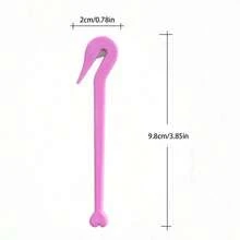 1pc Elastic Hair Tie Remover Tool, Disposable Rubber Band Disassembler, Hair Tie Removal Tool, Styling Accessory To Prevent Hair Pulling And Scalp Damage - Multicolor - View 2