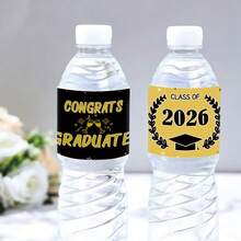 15pcs 2026 Graduation Water Bottle Labels, Class Of 2026 Congrats Grad Water Bottle Stickers For Graduation Celebration, Grad Water Bottle Wrapper, Graduation Party Decorations - A - View 4