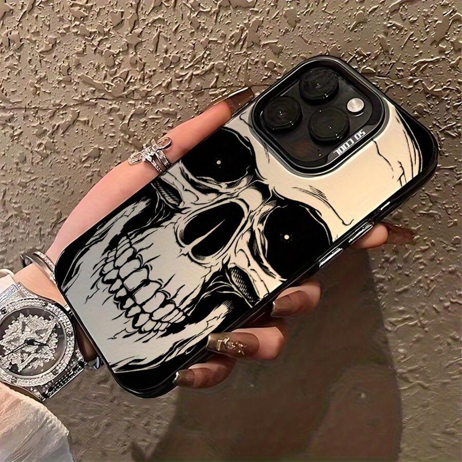 Funda para teléfono con diseño de calavera negra de radium - Negro - Ver 1