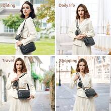 NEWHEY Fashion Crossbody Bag, Leather Crossbody Wallet, Small Waterproof Shoulder Handbag, Comes With Adjustable Shoulder Strap - Multicolor - View 8