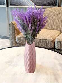 1pc/2pcs Textured Slanted Vase, Unbreakable Vase Suitable For Flowers, Tulips, Roses And Other Floral, Home Decor, Living Room, Dining Table Gift, Birthday, Graduation, Back To School, Room Decor, Stationery - Multicolor - View 6