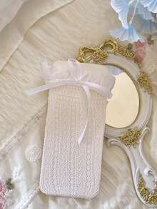 1/3 双春夏薄款过膝袜，芭蕾舞鞋款中筒袜，洛丽塔蝴蝶结袜，网眼镂空长袜，隐形袜，蕾丝边直筒袜 - 彩色 - 查看 20