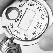 Bộ 1/2 thước đo khe hở bugi, hình đồng xu, phạm vi đo 0,6-2,4 mm. Dụng cụ đo thông số bugi. - bugi - Xem 3