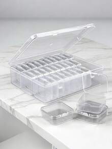 1 Bộ Hộp đựng bằng nhựa trong suốt, nhiều hộp nhựa trong suốt có khóa cài - Bền chắc, đa năng, dùng để đựng phụ kiện tóc cho bé gái, dây buộc tóc, trang sức, đồ thủ công tự làm và các dụng cụ nhỏ. - Nhiều màu - Xem 5