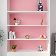 1 Roll Of Matte Texture Self-Adhesive Vinyl Wallpaper, Home Decoration Wall Stickers, Waterproof And Moisture-Proof Removable Contact Paper, Suitable For Cabinets, Countertops, Drawers, Table Makeover, Furniture Renovation, Room Decor, Wall Decor, Peel And Stick Wallpaper - pink 1pc - View 7