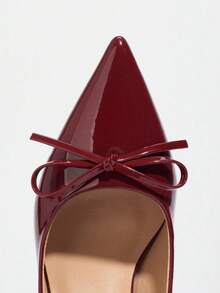 [GEY]Women's Shoes, Women's High Heels, Women's Chunky Heels, Cushioned Insoles | Non-Slip Insoles | PU Synthetic Fabric, Suitable For Skirts, Pants, And Uniforms, Wearable Year-Round, Local Warehouse Women's Shoes, Fast Shipping. - Đỏ - Xem 5