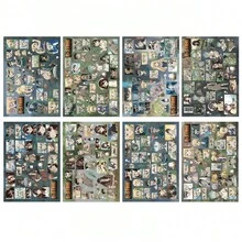 8pcs Dr.STONE Anime Sticker Pack, Waterproof Cartoon Stickers, Anime Merchandise - Multicolor - View 8
