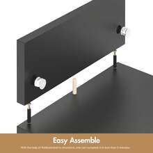 Advwin Dual Monitor Stand Riser Desk Organizer Computer Stand Adjustable Length And Angle Black - View 7