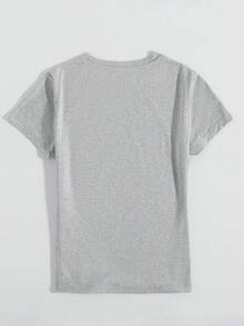 Áo thun in ảnh theo yêu cầu, ảnh kỷ niệm ngày cưới. - Màu Xám nhạt - Xem 4