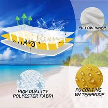 2Pcs Outdoor Pillow Covers ,18x18 Inch/12*20Inch  Hello Sunshine Decor Yellow Waterproof Summer Outdoor Waterproof Pillow Covers Decor For Patio Funiture Garden Sofa Couch - Yellow - View 7