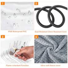 Heated Cat Bed Waterproof Adjustable Temperature Dog Cat Heating Pad with Timer Indoor Pet Heating Pad for Cats Dogs Electric Pads for Dogs Cats Pet Heated Pad S: 18" x 16" - S 18 x 16 - Ver 8