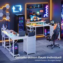 Devoko Home Office Desks - White - View 5