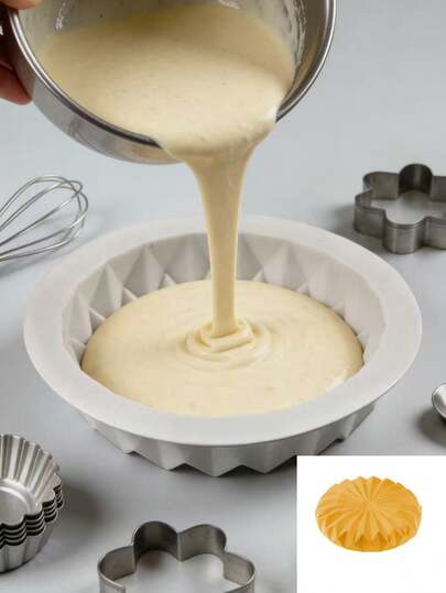 1pc Silicone Floral Mousse Cake Mold, French Mousse Cake Silicone Mold, Baking Mold