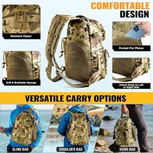 Fishing Backpack With Fishing Floating Net, Fishing Gear, Tackle Boxes,Waterproof Fishing Tackle Bag, Fishing Gifts Men - Khaki Fishing Backpack With Fishing Net - View 5