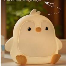 Luz nocturna infantil con función táctil 7 colores - Luz nocturna para bebés con temporizador, luz infantil hecha 100% de silicona, regalos para bebés, niños y niñas - Multicolor - Ver 4