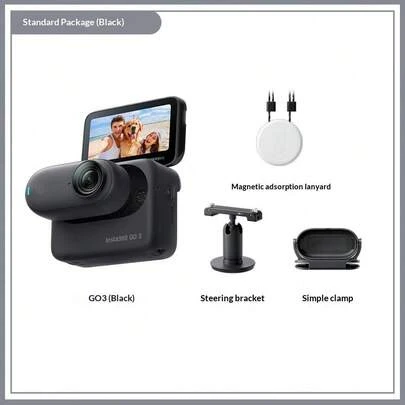 Insta360 GO 3S 4K Thumb Camera, Vlog, Parent-Child, Pet, Sports Camera, Waterproof, Anti-Shake, Camera Port