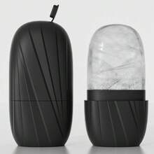 1pc Facial & Eye Ice Roller, Silicone Ice Mold For Face Massage & Icing, Face Roller With Leak-Proof Cover - Multicolor - View 17