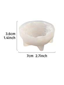 1pc Peony Flower Silicone Mold, Suitable For DIY Candle Mold, Creative Handicraft Mold - Grey - View 7