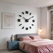 16英寸/36英寸/47英寸现代设计大型挂钟 3D/2D DIY石英钟 时尚手表 亚克力镜面贴纸 客厅家居装饰钟 镜面数字贴纸 客厅办公室装饰礼品 家居装饰 房间装饰 - 多色 - 查看 18