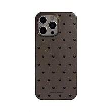 1个极简主义闪光波点半透明黑色手机壳，兼容 16 Pro Max、15、14、13、12、11 Plus，软边高端透明手机保护套 - 彩色 - 查看 8