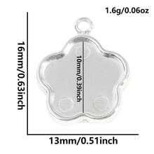 2件套时尚植物吊坠，304不锈钢材质，珠宝制作材料，神奇金属仙人掌、小花、莲花造型，瑜伽能量平衡吊坠，凸面空白底座，适合DIY宝石、树脂、手工工艺品，日常礼物，个性化纪念品，PVD 18K镀层 - Geometry - 查看 23