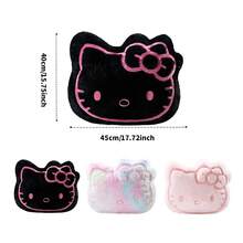Miniso Family  Style No.18 Black-Pink And Pink Big-Head Back Pillow, High-Quality Filling, Good Resilience, Not Tiring For Long-Time Leaning, Suitable For Multiple Scenarios (1 PC) - Multicolor - View 10