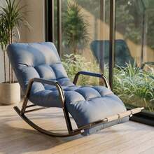 5-Speed Adjustable Ergonomic Rocking Chair Sofa With Lumbar Support, High-Resilience Filling & Smooth Rocking, Comfortable Glider Lounge Chair For Living Room, Bedroom & Nursery,Futon Sofa Bed,Perfect Gift For Family Members - Multicolor - View 11