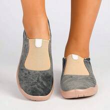 Women's Retro Style Comfortable Casual Sports Shoes | Easy Slip-On Design - Dark Grey - View 3