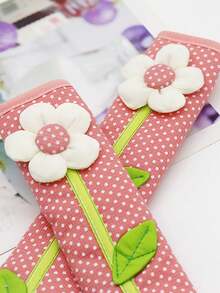 2pcs Floral Pattern Refrigerator Handle Dust Cover, Cute Floral Fabric Refrigerator Handle Protector, Suitable For Refrigerator, Cabinet, Wardrobe, Oven And Other Scenarios, Applicable To Kitchen, Bedroom And Other Scenes, Refrigerator Door Handle Cover, Refrigerator Handle Sleeve - Multicolor - View 11