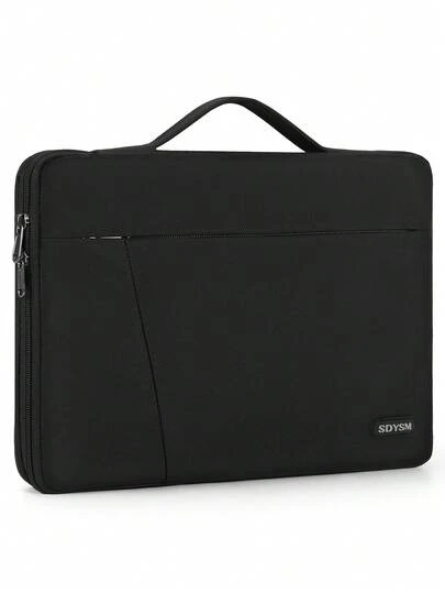 Laptop Sleeve 15.6-Inch Laptop Bag With Portable Handle 360° Protection Laptop Case Waterproof Neoprene Bag Business Laptop Bag Suitable For Men And Women, Black