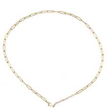 Bộ 5 dây chuyền hình oval bằng thép không gỉ, dài 45cm, có khóa càng cua nối dài, thích hợp để tự làm trang sức. - Chuỗi DIY - Xem 8