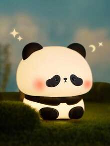Cute Panda Multi-Style Touch Sleep Light, Touch-Sensitive Soft Light LED Bedside Lamp, USB Rechargeable, Ideal Gift For Friends On Christmas And Birthdays, Perfect For Panda Room Decor - Multicolor - View 5