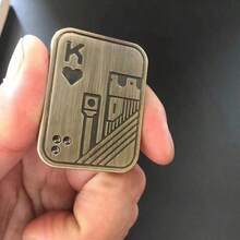 1件金属玩具,办公桌玩具,便携式旅行游戏,旋转扑克牌玩具,成人礼物 - 彩色 - 查看 11