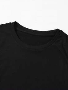 Men's Black Versatile T-Shirt Cotton Crew Neck Short Sleeve 2026. Suitable as a gift for Father's Day.. Suitable as a gift for Father's Day. - Negro - Ver 3