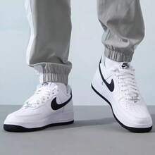 Nike 耐克男士空军一号休闲低帮滑板鞋 - 黑色 - 查看 4