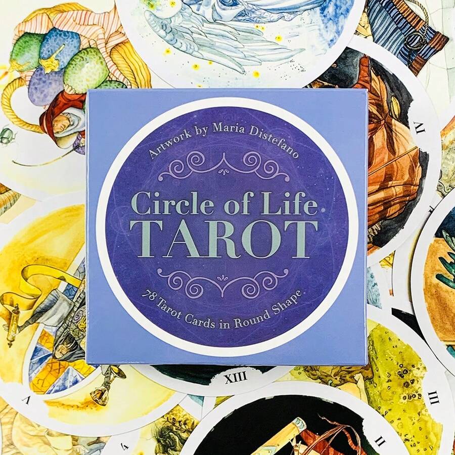 High-Quality Round Tarot Cards, Equipped With Full-Color Illustrations, Are Very Suitable For Divination Practice And Intuitive Exploration. - Multicolor - View 1