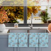 1/2/4/48 piezas Toallas de cocina con estampado de balón de fútbol de la Copa Mundial 2026 - Super suaves, altamente absorbentes de poliéster, toallas de plato y mano ideales para vacaciones, cocina, decoración de fiestas - Multicolor - Ver 10