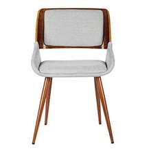 Fabric Dining Chair in Gray - Tejido Gris - Ver 6