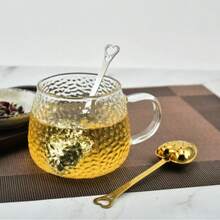Heart-Shaped Tea Infuser Set Made Of 304 Stainless Steel, With A Reusable Tea Strainer And Filter, Perfect For Wedding Gifts Or Home Décor. - Multicolor - View 1